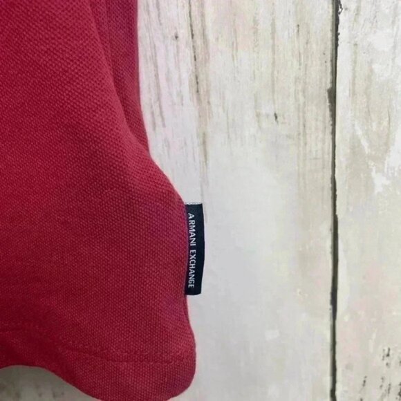 Armani Exchange Red Polo Shirt Size Small Lightweight/Summer - Picture 3 of 8